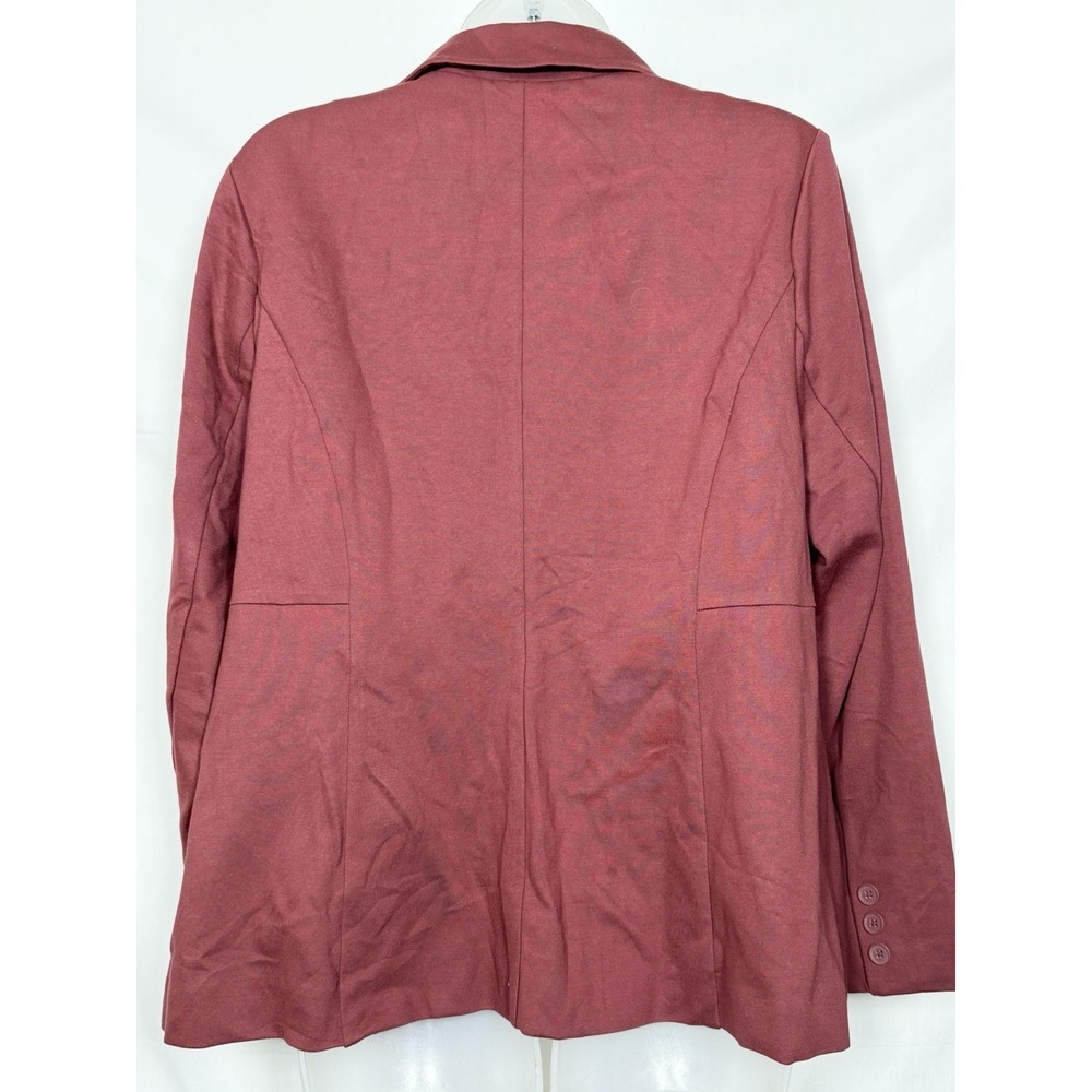 Torrid Studio Luxe Ponte Blazer 1X Red Stretch Tailored Career Jacket - Picture 5 of 13
